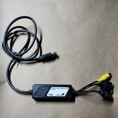 StarTech.com SVID2USB2 Video Capture Cable w/ S-Video & Composite RCA A/V