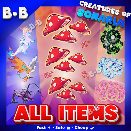 CREATURES OF SONARIA🍄ALL ITEMS MUSH-SPECIES-TOKEN⚡INSTANT DELIVERY・COS⚡ million