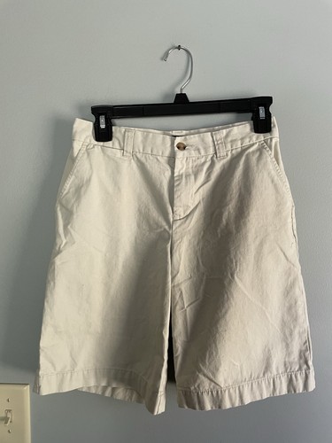 Chaps Ralph Lauren Flat Front Chino Shorts Youth Size 14 Stone / Light Khaki