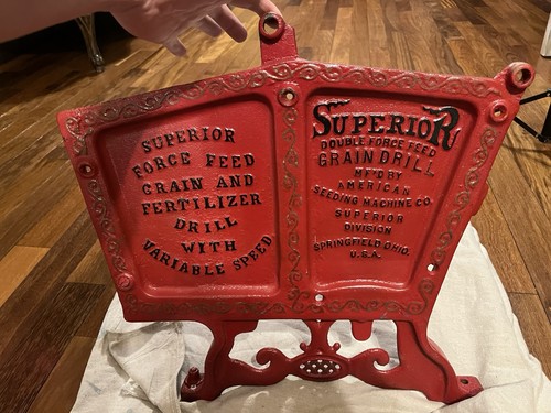 Cast Iron Industrial, “Superior Double Force Feed”, 1910-20, Springfield, Ohio