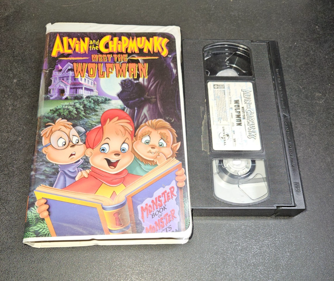 Alvin And The Chipmunks Meet The Wolfman (VHS, 2000) Rare Animated
