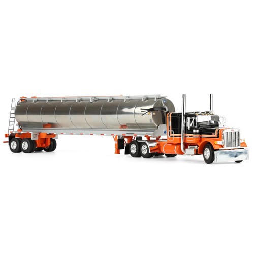 First Gear DCP 1/64 Peterbilt 379 Flattop Sleeper & Walinga Feed Trailer 60-2128 - Picture 2 of 6