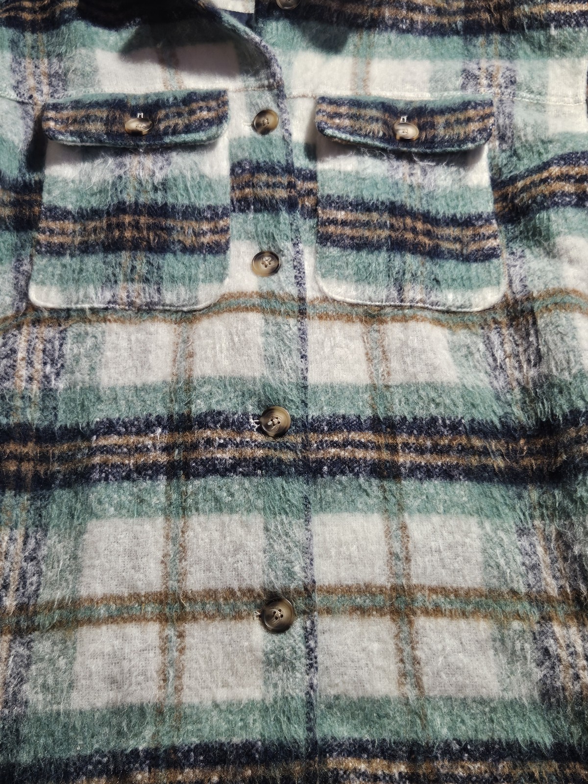 🧥 Universal Thread Plaid Wool Blend Shacket Jack… - image 2