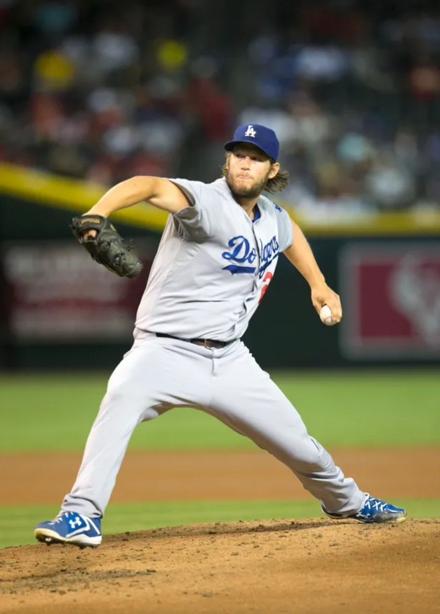 Majestic Authentic LA Dodgers Road Clayton Kershaw #22 MLB Jersey