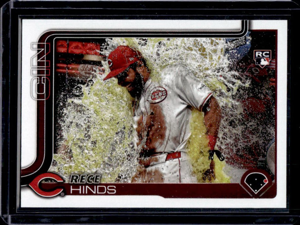 2025 Topps Rece Hinds RC Golden Mirror Variation SSP Rookie #217 Reds