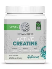 Sunwarrior Creatine Monohydrate Powder 300 Grams 60 Servings Exp. 4/2027