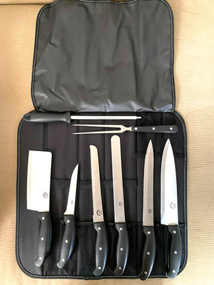 New Royal Germany 9-Piece Kitchen Knife Set in Carry Case