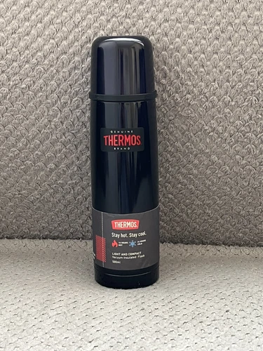 Thermos Midnight Blue 500ml Compact Stainless Steel Insulated Flask - Hot & Cold
