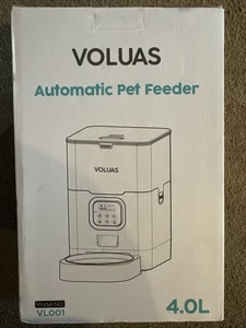 Voluas 4.0 Liters Capacity Automatic Pet Feeder Model VL001  Cats & Dogs Black