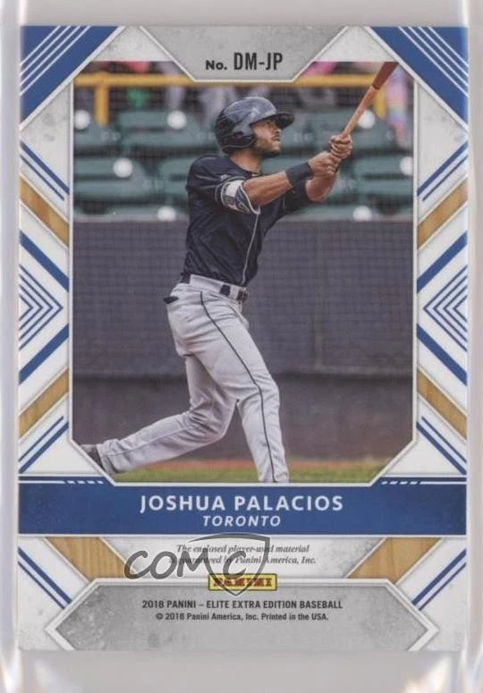 2018 Elite Extra Edition Dual Materials Holo Silver 1/1 Joshua Palacios hg6 - Image 2 of 3