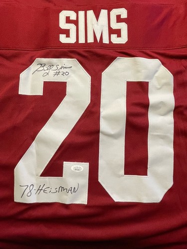 Billy Sims Signed Jersey Inscribed "78 Heisman" (JSA) Oklahoma Sooners