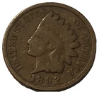 🇺🇸1892 Indian Head Cent Penny - Combined Shipping - Lot C66c