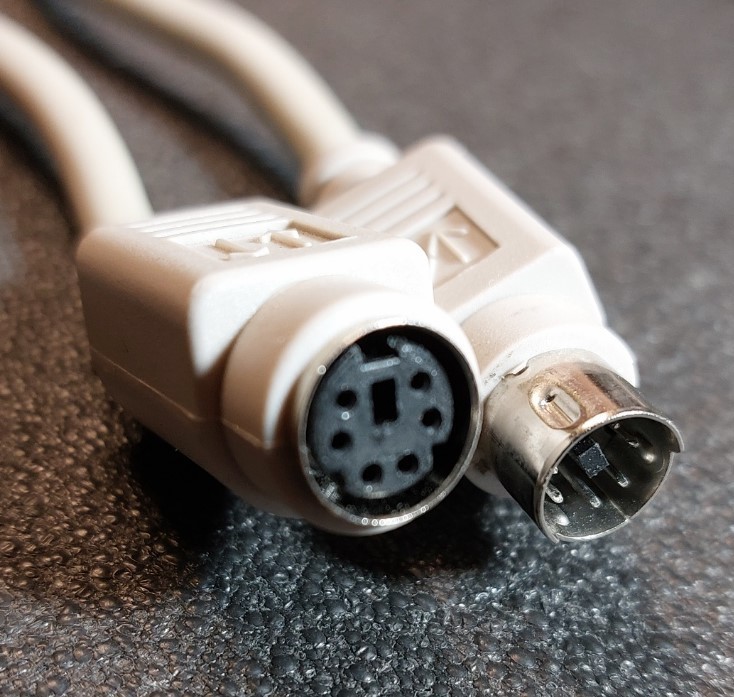 Lot of 3 Mini DIN6 PS/2 Keyboard Mouse Extension Cable Male-To-Female, 6 ft.