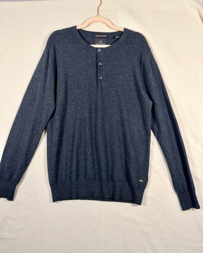 Scotch And Soda Men’s Long Sleeve Henley Knit Sweater