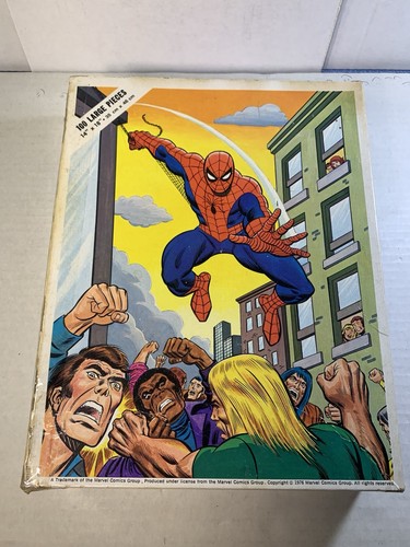 Puzzle vintage Whitman Spider-Man completo supereroi con scatola - Foto 2 di 10