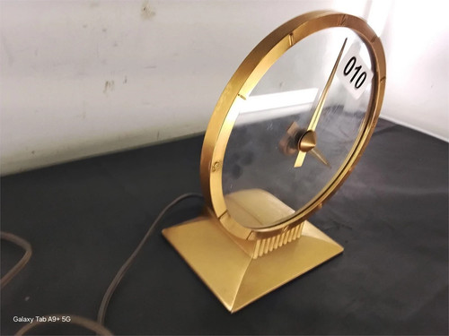 Jefferson Golden Hour Mystery Uhr 9,5''H Vintage LÄUFT Schreibtisch Kaminsims elektrisch mcm - Bild 3 von 5