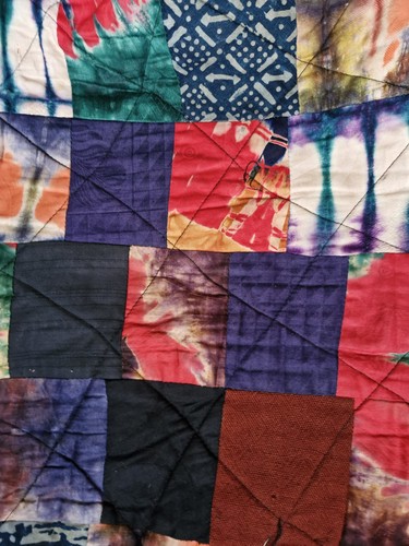 Large African Print Quilted Patchwork Drawstring Bag by Mawuli Okudzeto - Picture 10 of 20