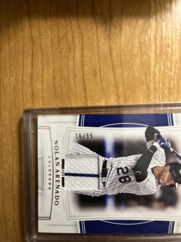 2020 Panini National Treasures Nolan Arenado GU Relic 16/99 Rockies - Image 2 of 3