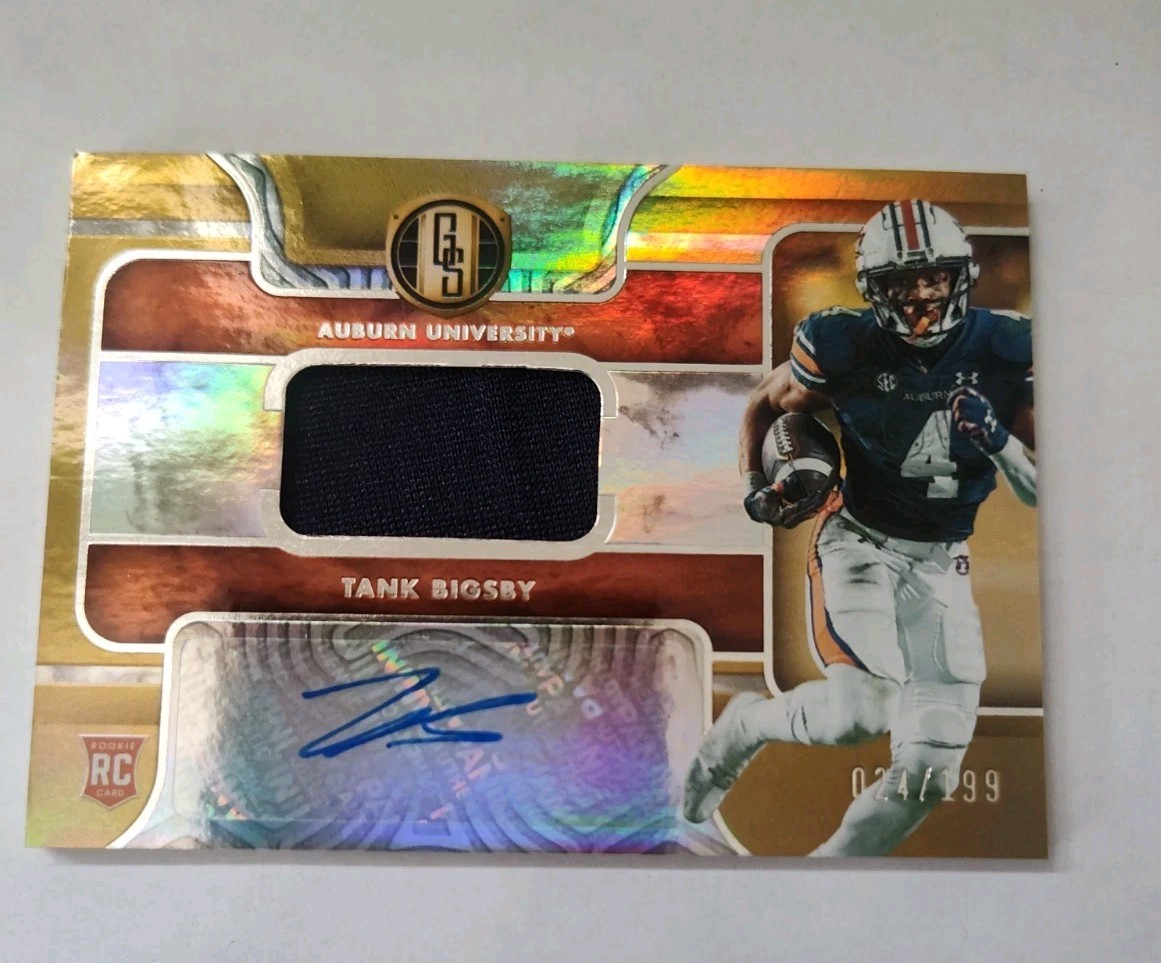 Tank Bigsby Panini Chronicles Draft Picks Gold Standard Rookie Jersey Autograph #GSTB Base