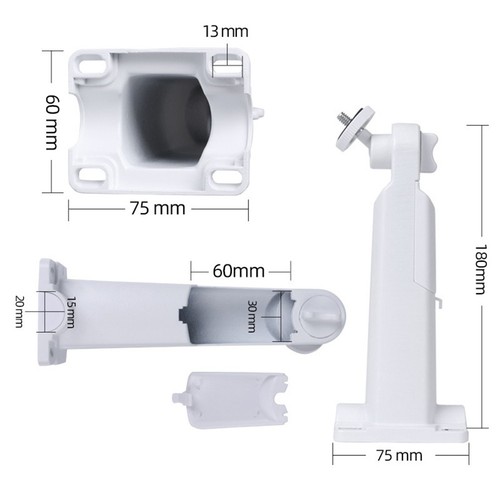 For CCTV Camera Holder Wall Mount Bracket with Adjustable Rotation Feature - Photo 4/7