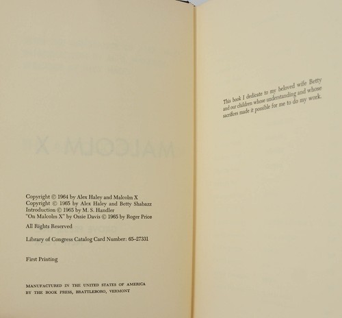 The Autobiography of Malcolm X ~ ALEX HALEY ~ First Edition ~ 1st Printing 1965 - Imagen 6 de 9