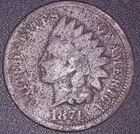 1874 INDIAN HEAD CENT 1C