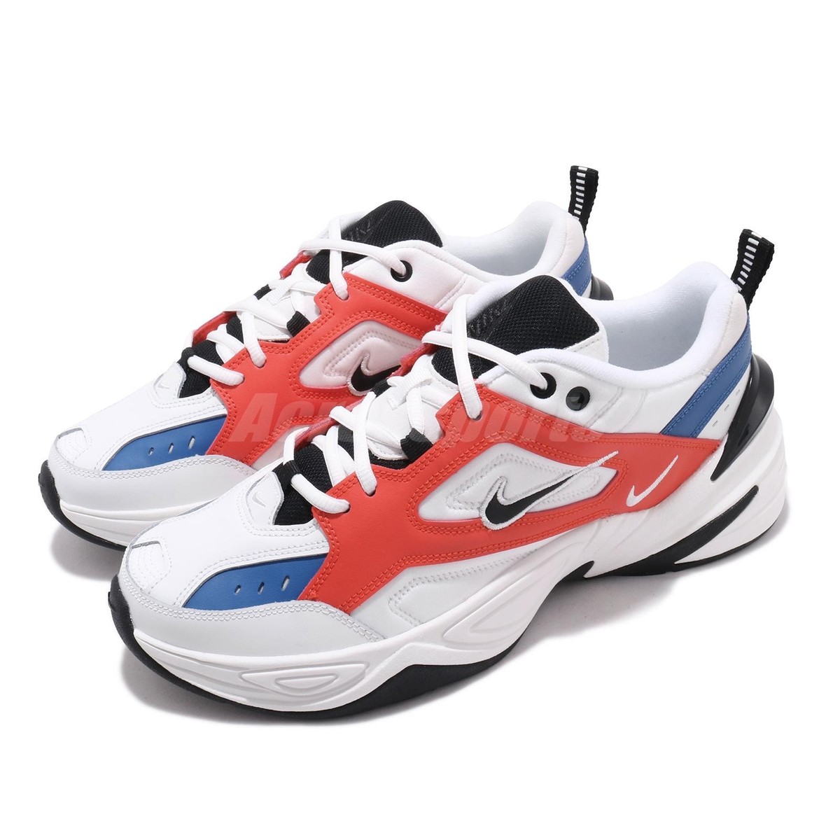 Nike M2K Tekno White Black Orange Mens Daddy Shoes Lifestyle