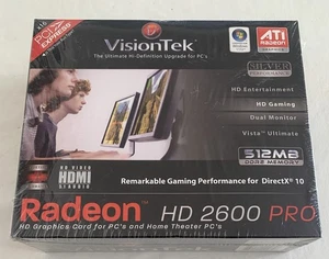 Neuf VisionTek ATI Radeon HD 2600 Pro 512MB DDR2 Carte graphique scellée NOS
