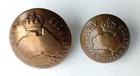 2 x WW1 AUSTRALIAN MILITARY FORCES LARGE & SMALL BUTTONS - INTERESTING BACKMARK