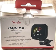 Fender Flash 2.0 Rechargeable, Clip On Guitar Tuner