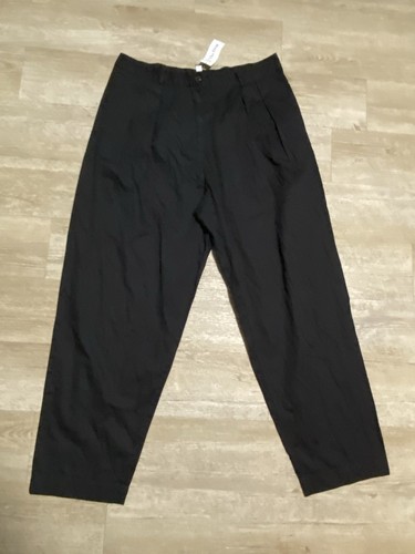 THE DROP WOMENS SHARON PLEATED DETAIL BLACK PANTS SIZE XXL - Picture 3 of 9