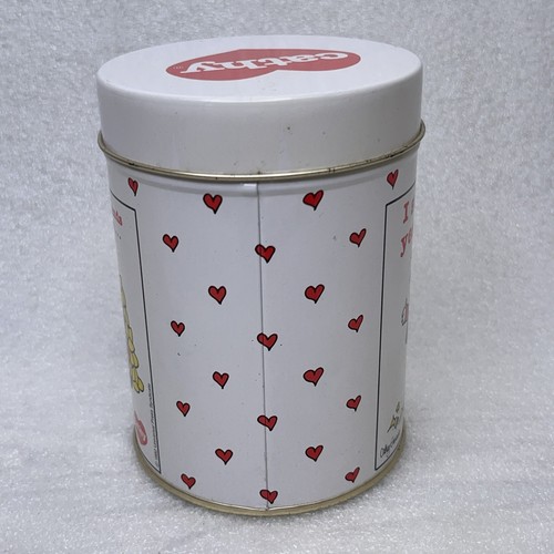 Cathy "I Survived Yesterday" Tin Box Company Vintage 1982 3"x5" Cylinder Metal - Picture 4 of 10