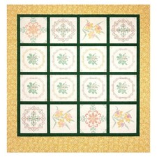 Handmade Floral Patchwork Quilt Cottagecore VTG Bedspread Full Heirloom Decor