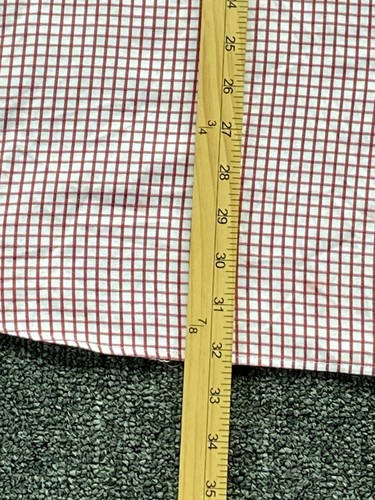 COOGI Camicia Bottoni Uomo 3XL Rosso Quadri Ricamato Logo Patch Leggi bene - Foto 11 di 24