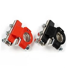 1Pair Car Battery Terminal Connector Top Post Wire Cable Clamp 3 Way Battery 