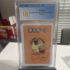 CGC 10 Pristine Pidgey Pokemon Playing Cards Old Maid Japanese 2019 Graded