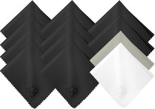 Microfiber Cleaning Cloth 12-Pack Individualy Packed 6"X 7" Glasses Cleaning