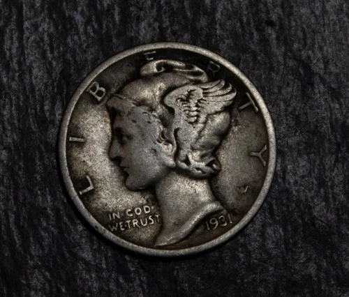 1931 S Mercury Dime Almost VF  Lot F 932