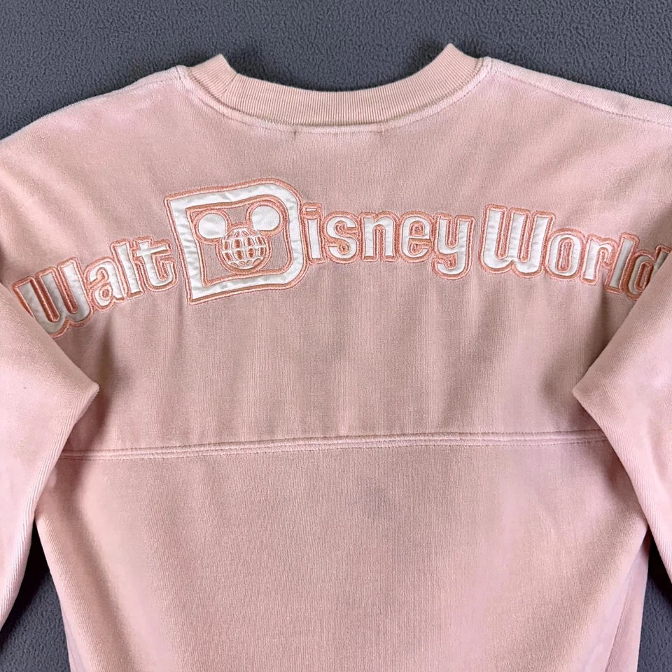 Camiseta Disney Spirit Niñas Jóvenes Mediana 7/8 Rosa Floral Bordado Logo Foto 3 de 4