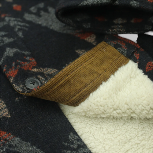 XXL Jachs Wolle Sherpa Jacke JacShirt Hausarbeit Scheune Arbeit Azteken Taschen kostenloser Versand NEU - Bild 12 von 21