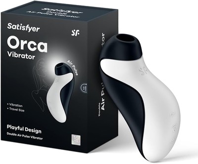 Satisfyer Orca Druckwellen-Vibrator | Dual-Sexspielzeug mit 2 Motoren für 