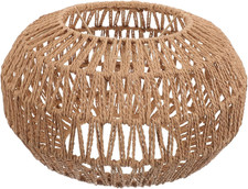Woven Rattan Pendant Light Shade for Home  Office Decor