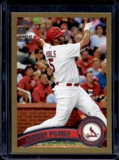 2011 Topps Albert Pujols Gold #/2011 Cardinals