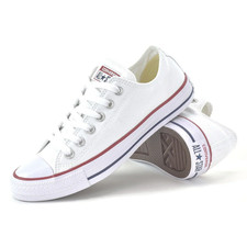 Image of Converse Unisex Low Top Canvas Shoes All Star Chuck Taylor Lace Up Trainers