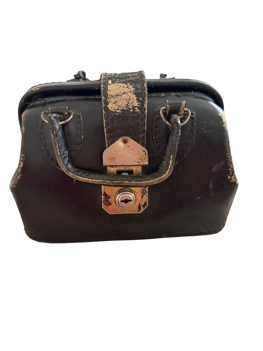 Black Leather Doctor Bag Indiana Antique Doctor Bags for sale | eBay