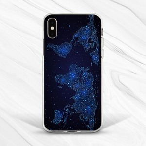 Noite Azul Escuro Mundo Mapa Capa para iPhone 6S 7 8 Xs XR 11 Pro Plus Max  | eBay