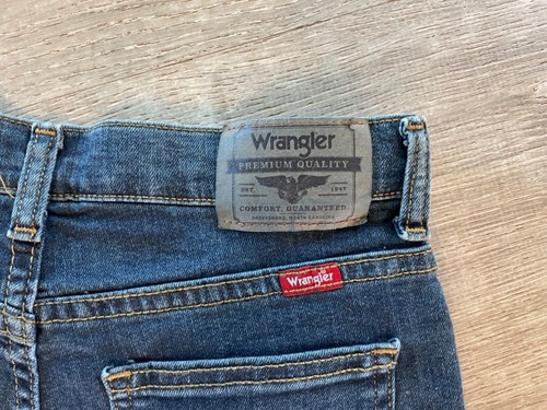 Wrangler Jeans Youth Sz 14 Regular Blue Classic Straight Slim Girls Medium Wash - Picture 3 of 6