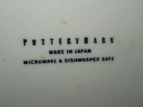 Pottery Barn Japan ASIATISCHER QUADRATISCHER KITT Salatteller 8" hellbrauner Rand 1 EA 6 verfügbar - Bild 4 von 4