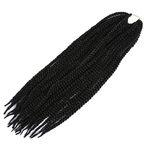 18 Inch Crochet Style Box Braids Top Synthetic Human Hair Blend Pre-braided - Picture 2 of 12