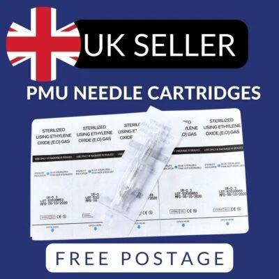 BMX 1RL 3RL 0.25 0.30 3RS Shading Cartridge Needle -UK Dispatch - Brows Lips